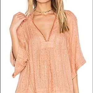 Free People Boho Orange Sweater Size M